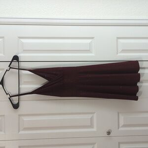 Maroon sparkly dress